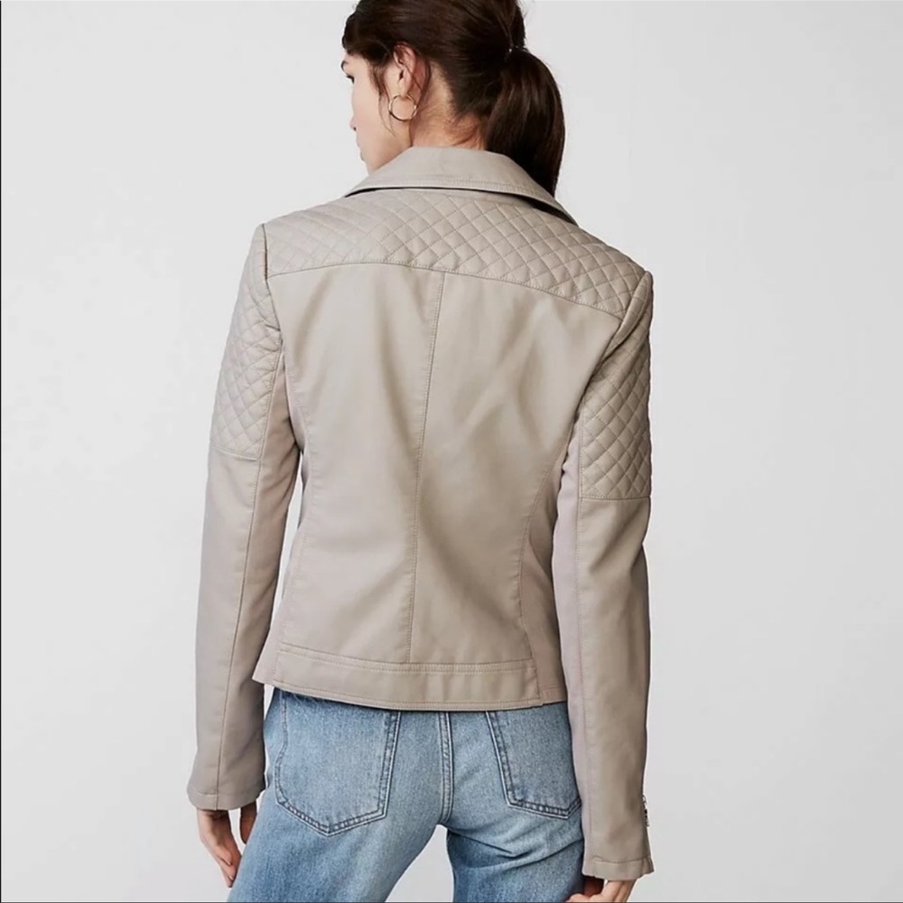 Express Faux Leather Jacket NWOT - Picture 3 of 7